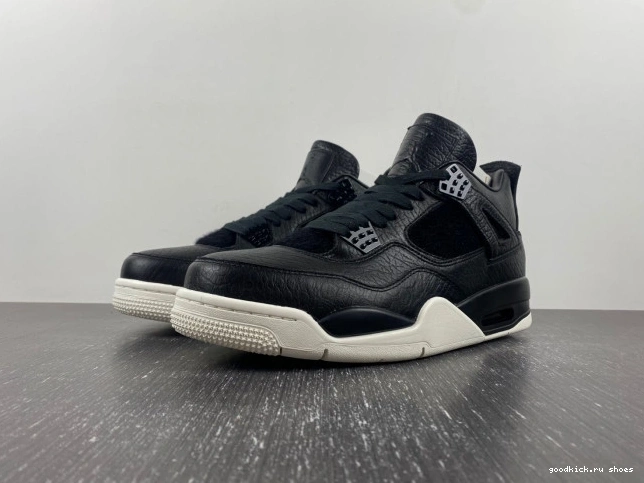 Black Retro Hair Pony 819139-010 Jordan 4 0713